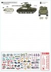 Star Decals 72-A1080 US Armor Mix # 1. US M4A3E8 'Easy Eight' tanks in NV Europe 1944-45 1/72
