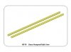 Aber HR-10 Sześciokątne pręty mosiężne 1,0mm długość 245mm x 2 szt. / Brass hexagonal rods 1,0mm length 245mm x2 pcs.