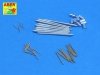 Aber 350L-67 Set of barrels for Italian Battleship: RN Roma 381mm x 9, 152mm x 12, 90mm x 12 (1:350)