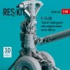RESKIT RSU48-0260 F-14 (D) TOMCAT LANDING GEARS WITH WEIGHTED WHEELS SET FOR AMK KIT (RESIN & 3D PRINTED) 1/48