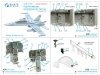 Quinta Studio QDS-32156 F/A-18D late 3D-Printed & coloured Interior on decal paper (Academy) (Small version) 1/32