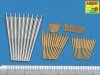 Aber 350L-53 Set of barrels 280mm x 9, 150mm x 12, 105mm x 14, 37mm x 16, 20mm x 32 for German Battleship Scharnhorst (1943) (1:350)