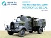 Quinta Studio QD35107 Mercedes-Benz L3000 3D-Printed & coloured Interior on decal paper (ICM) 1/35