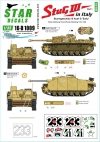 Star Decals 16-D1009 StuG III in Italy #1. Sturmgeschutz III Ausf G Early 1/16