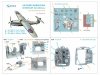 Quinta Studio QD+48617 Fairey Barracuda Gunner Station 3D-Printed & coloured Interior on decal paper (Trumpeter) (with 3D-printed resin parts) 1/48