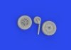 Eduard 672341 Bf 109G-2/ G-4 wheels for bulged wings PRINT Eduard 1/48