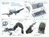 Quinta Studio QD32092 F4U-1D 3D-Printed & coloured Interior on decal paper (Tamiya) 1/32