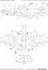 HobbyDecal ST48002V1 P-51 Stencils ver 1 1/48