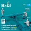 RESKIT RSF72-0072 Driver & airmen (modern) (3 pcs) (MHU-83 D/E lift truck LOWER loading position for RSK72-0008) (3D Printed) 1/72