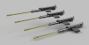 Panzer Art GB35-116 FlaKvierling 38 Gun barrels with body AA Gun (x4) 1/35