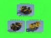 Master SM-350-093 USN 40 mm/56 Bofors quadruple mount ver.1 / with Mk-51 director - (resin, PE and turned parts) - (6pcs) 1:350