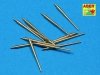 Aber 350L-12 Set of 12 pcs 150 mm barrels for German ships: Bismarck, Tirpitz, Scharnhorst, Gneisenau (1:350)