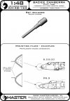 Master AM-48-153 BAC/EE Canberra - Rurka Pitota (używana w wersjach z pitotem montowanym na dziobie) 1/48