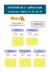 Omask X8002 Universal set 2 - yellow mask (80003, 80004, 80005, 80006, 80009)