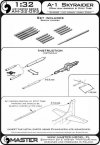 Master AM-32-093 A-1 Skyraider - 20mm cannon barrels and Pitot Tube 1:32