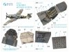 Quinta Studio QD72037 Bf 109 G-6 3D-Printed & coloured Interior on decal paper (Tamiya) 1/72