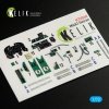 KELIK K72060 M6A1 SEIRAN INTERIOR 3D DECALS FOR TAMIYA KIT 1/72