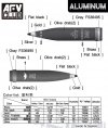 AFV Club AG35055 Aluminum 155mm Artillery Shell M1122 & M454 1/35