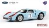 Meng Model RS-001 Ford GT40 Mk.II ’66 (Pre-colored Edition) kit 1/12