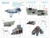 Quinta Studio QDS+48489 F-4J Phantom II 3D-Printed & coloured Interior on decal paper (Academy) (Small version) (with 3D-printed resin parts) 1/48