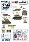 Star Decals 35-C1395 US M8 75mm HMC. D-Day and France in 1944 Laxative and Lynx 1/35