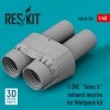 RESKIT RSU48-0256 T-38C TALON LL EXHAUST NOZZLES FOR WOLFPACK KIT (3D PRINTED) 1/48