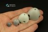 Quinta Studio QRV-040 Radial riveting rows (rivet size 0.15 mm, gap 0.6 mm, suits 1/48), White color 1/48