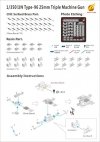 Very Fire IJN03 IJN 25mm gun triple mounting (10 sets) 1/350