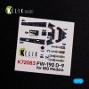 KELIK K72083 Fw 190 D-9 interior 3D decals for IBG Models kit 1/72