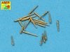Aber 350L-25 Set of 20 pcs 28 mm (1,1in) L/75Mk.1 barrels for US Navy ships (1:350)