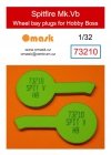 Omask 73210 Spitfire Mk.Vb wheel bay plugs (for Hobby Boss) 1/32