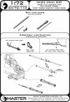 Master AM-72-110 Mi-24 (Hind D/E) - JakB-12.7 machine gun barrel and DUAS probe (metal and resin parts) 1:72