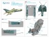 Quinta Studio QD72108 MiG-21PFM Emerald panels 3D-Printed & coloured Interior on decal paper (Eduard) 1/72