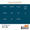 AK Interactive AK11185 STAR BLUE – STANDARD 17ml