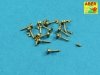 Aber 16105 Wing nuts with turned bolt x 12 pcs. 1/16