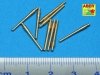 Aber 1:700L-12 Set of 9 pcs 406 mm short barrels for ships: North Carolina, Washington 1/700