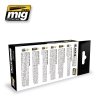 AMMO Mig 7128 BLACK and WHITE TECHNIQUE SET 6x17ml