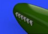 Eduard 632108 Spitfire Mk. IX exhaust stack - fishtail REVELL 1/32