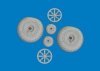 Eduard 6481057 P-40E wheels diamond tread Eduard 1/48