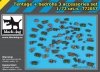 Black Dog T72057 Tentage plus bedrols 3 accessories set 1/72