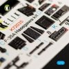 KELIK K72035 F-35A INTERIOR 3D DECALS FOR HASEGAWA KIT 1/72