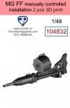 Omask 104832 MG-FF manually controlled installation 3D print 1/48