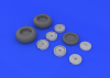 Eduard 632031 Me 262 wheels 1/32 (TRUMPETER)