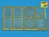 Aber 35G01 Grilles for german tank Grilles for PzKpfw V Ausf.A/D Panther (Sd.Kfz.181) (1:35)