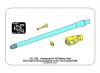 Aber 35L-236 Armament for T10 Heavy Tank 1x122 mm D-25TA, 1x12,7 cm Coaxial DShK (1:35)