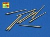 Aber 350L-06 Set of 9pcs 406mm short barrels for US ships for turrets without antiblast covers: North Carolina, Washington (1:350)