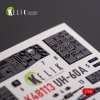 KELIK K48113 UH-60A Black Hawk - Type 1 interior 3D decals for ICM kit 1/48
