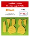 Omask 74862 Hawker Hunter wheel bay plugs (for Airfix) 1/48