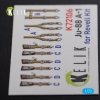 KELIK K72106 Ju-88 A-1 interior 3D decals for Revell kit 1/72