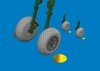 Eduard 6481057 P-40E wheels diamond tread Eduard 1/48